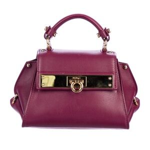 Salvatore Ferragamo Mini Sofia Crossbody Leather Bag